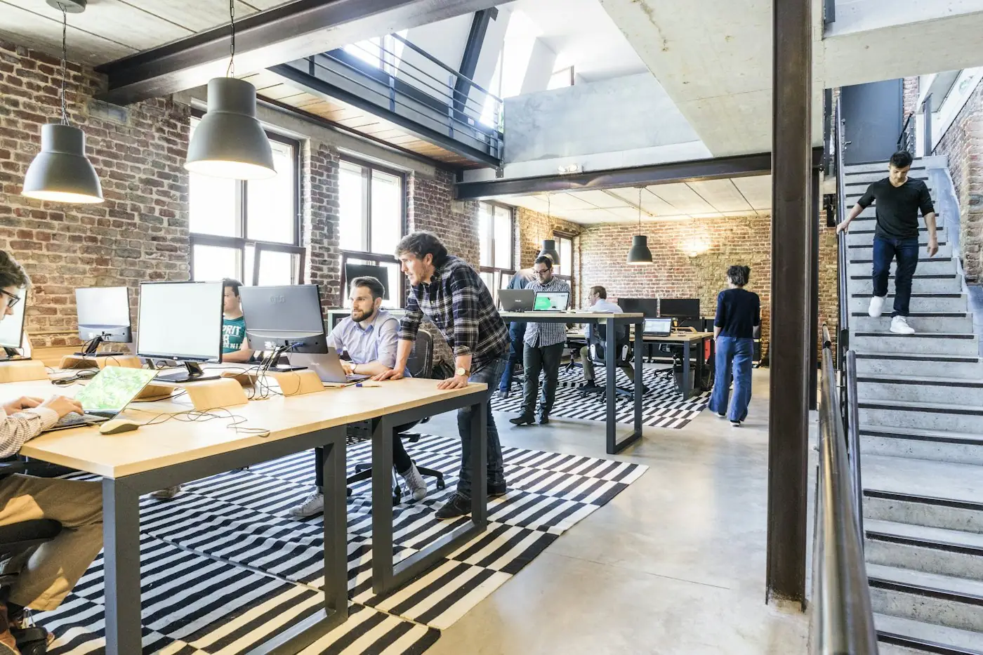 A startup team building a product